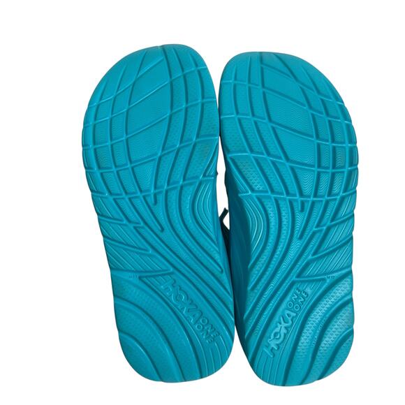 Hoka One One Ora Recovery Flip Flops Scuba Blue / Bellwether Blue Size 12M
